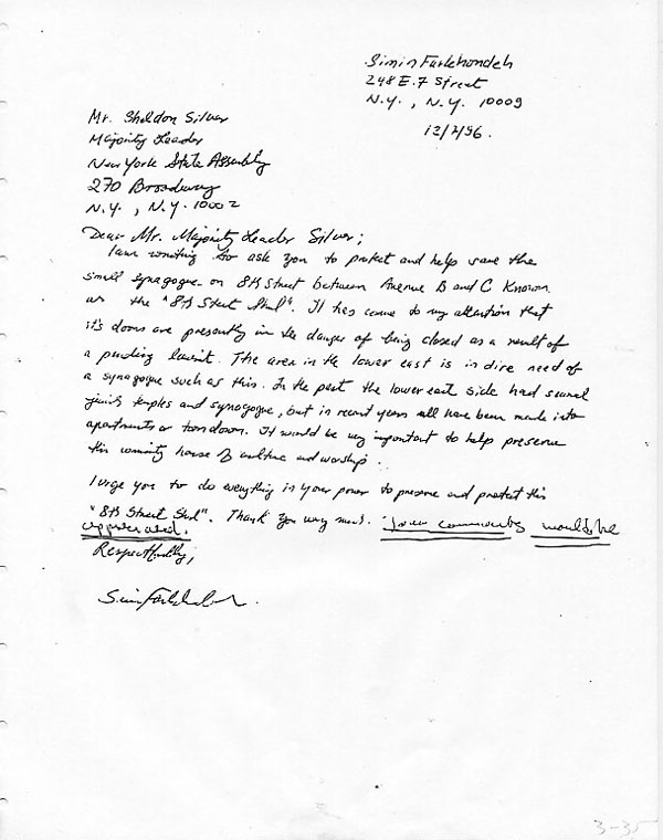 Bergman Letter